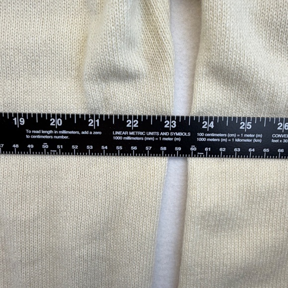 Talbots Womens Ivory Cardigan V-Neck Angora 3X Academia Classic Minimalist Chic - Picture 10 of 15